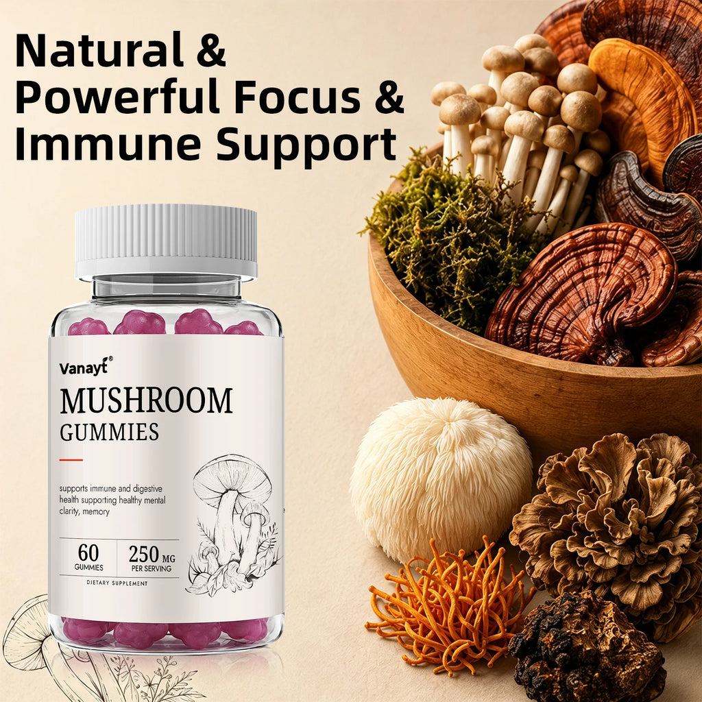 Mushroom Complex Gummies — 250mg, 60 Count